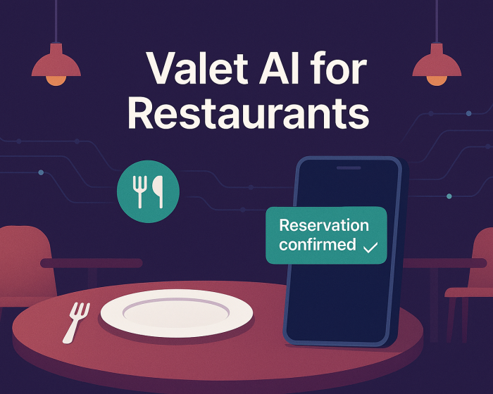 Valet AI for restaurants